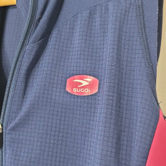 SUGOI Cycling Sleeveless Shirt Sportwear Full Zip Pockets Activewear XSmall - Picture 2 of 11
